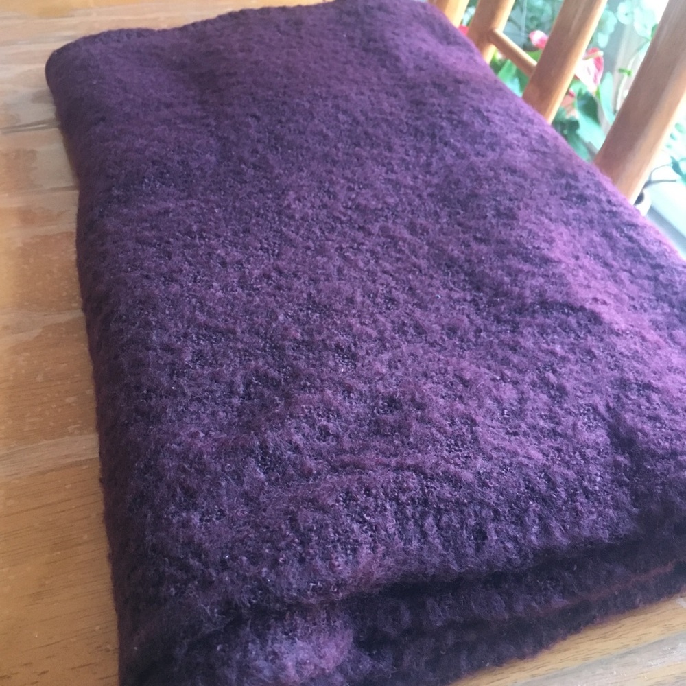 Little Burgundy Plush Scarf